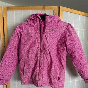 Columbia girl hooded jacket insulated